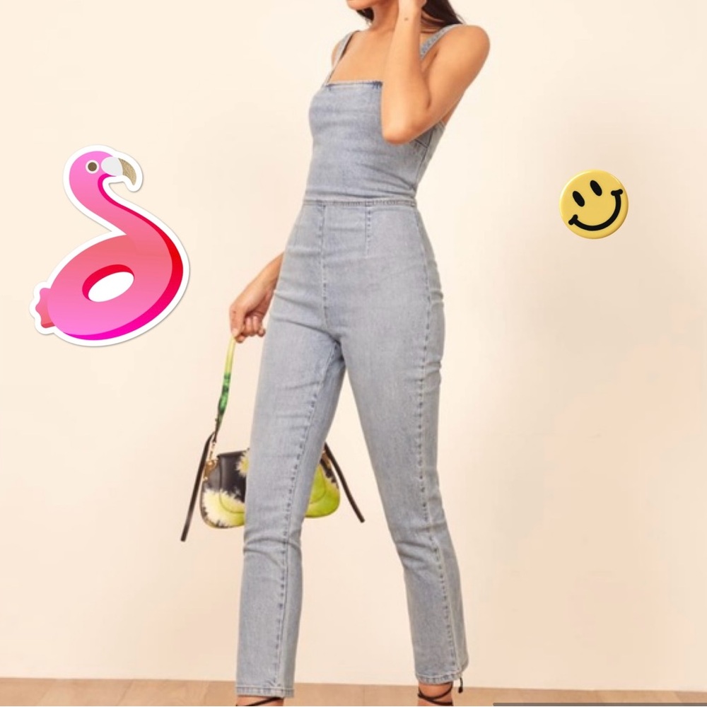 Reformation Denim Jumpsuit